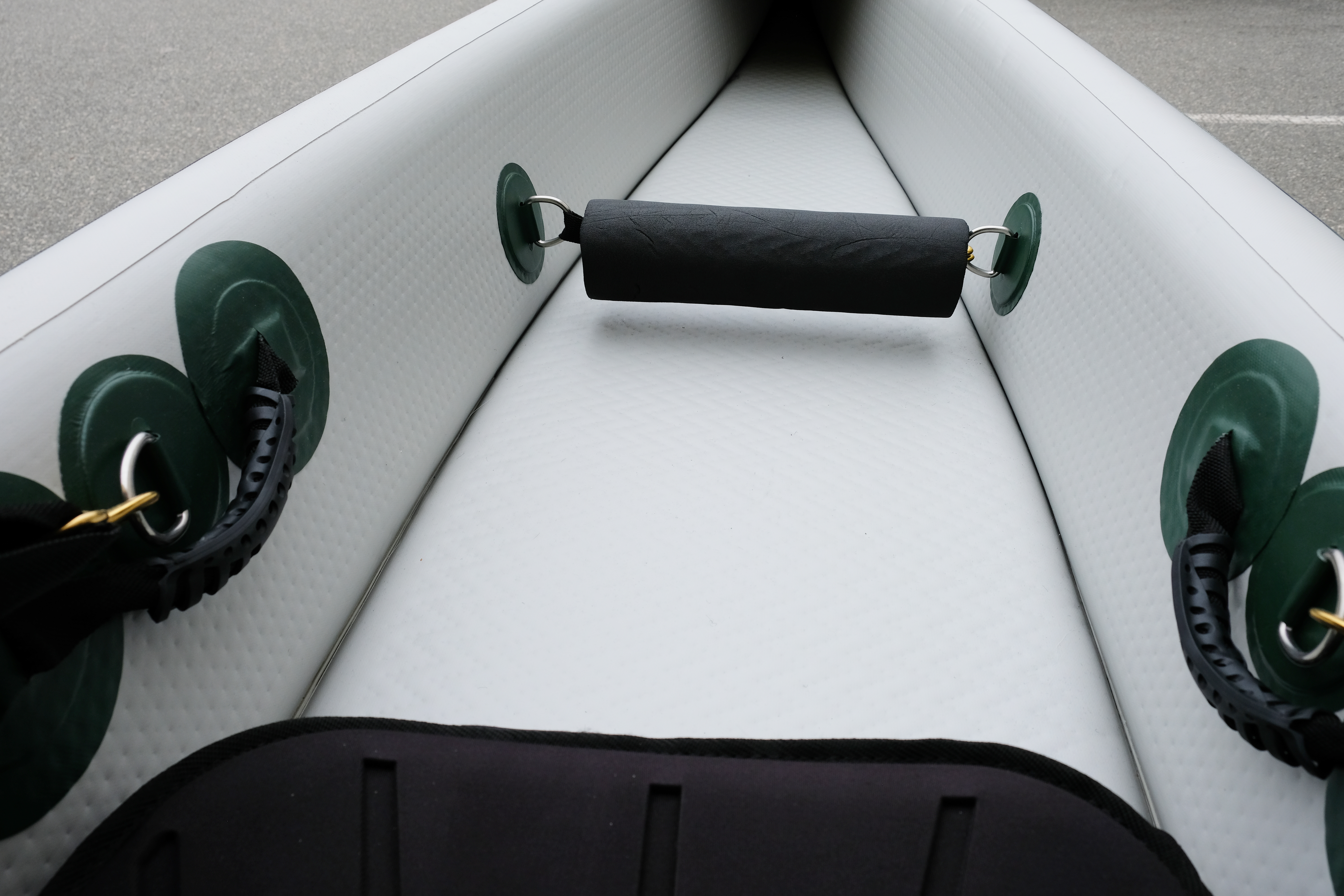 Allroundmarin Hartluft Single Kajak Force L 473cm grün rot gelb Aufblasbar