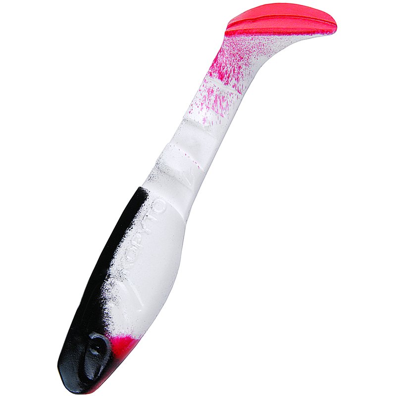 Kopyto 3" Schwarz Weiss - 10 Stück Gummifisch