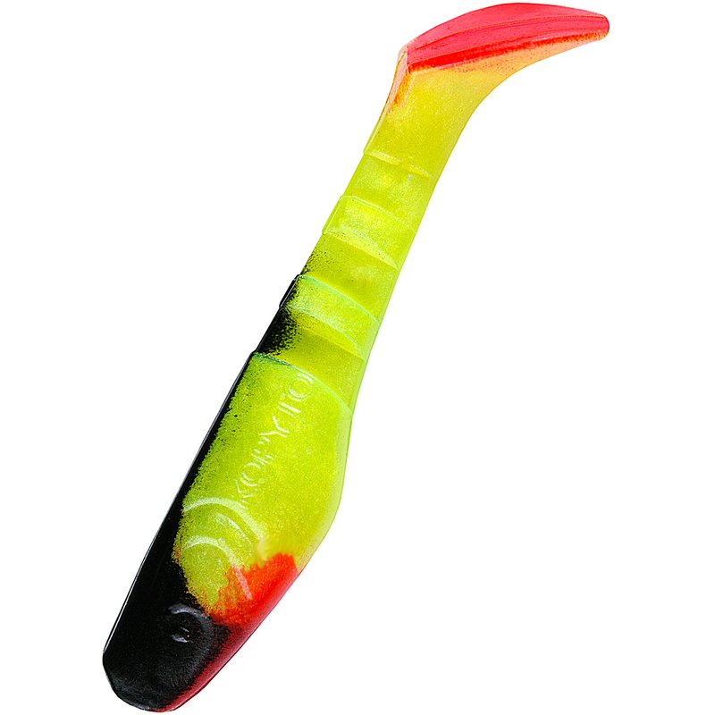 Kopyto 3" Schwarz Grün - 10 Stück Gummifisch