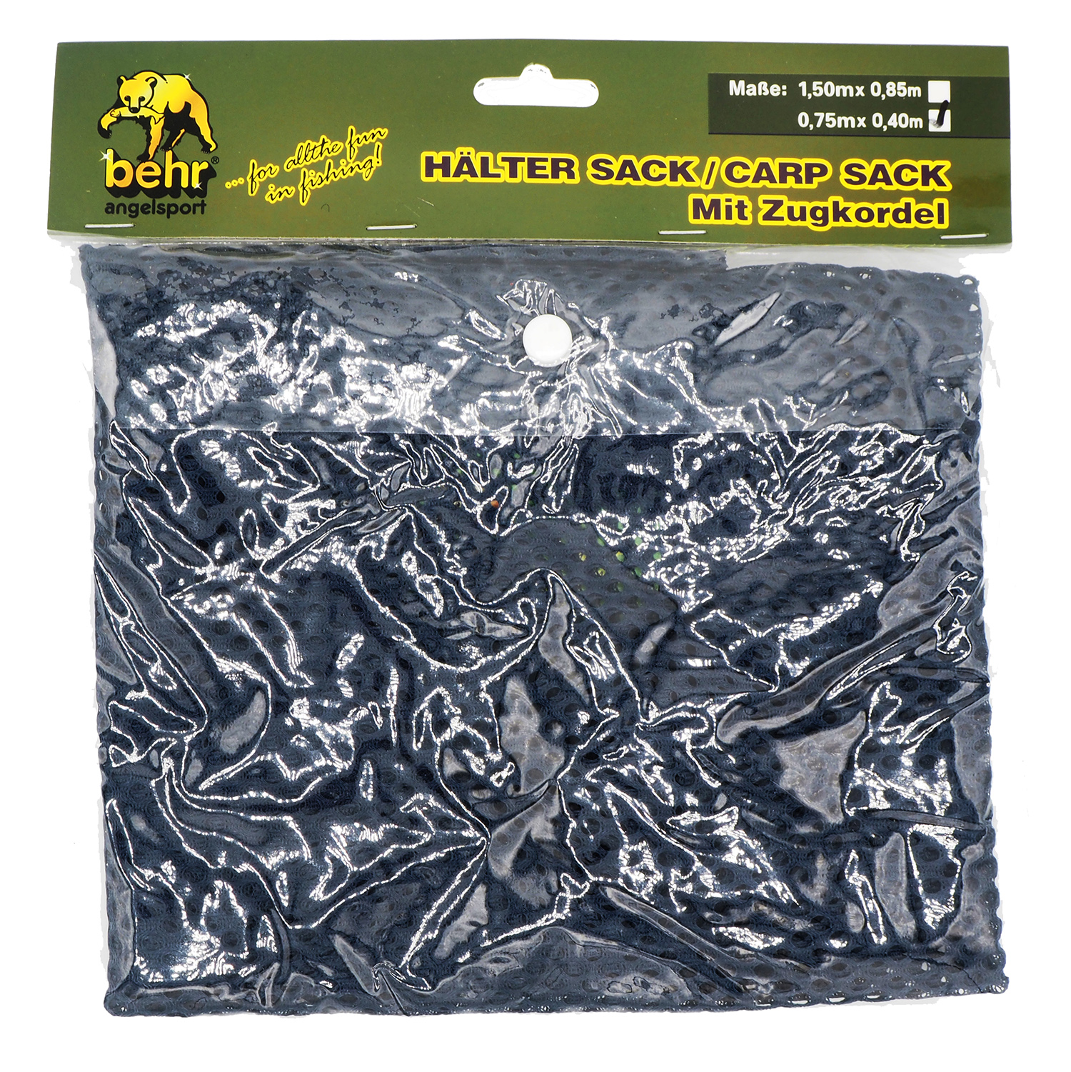 Hälter-Sack 0,75x0,40m für Fisch Transport Karpfen