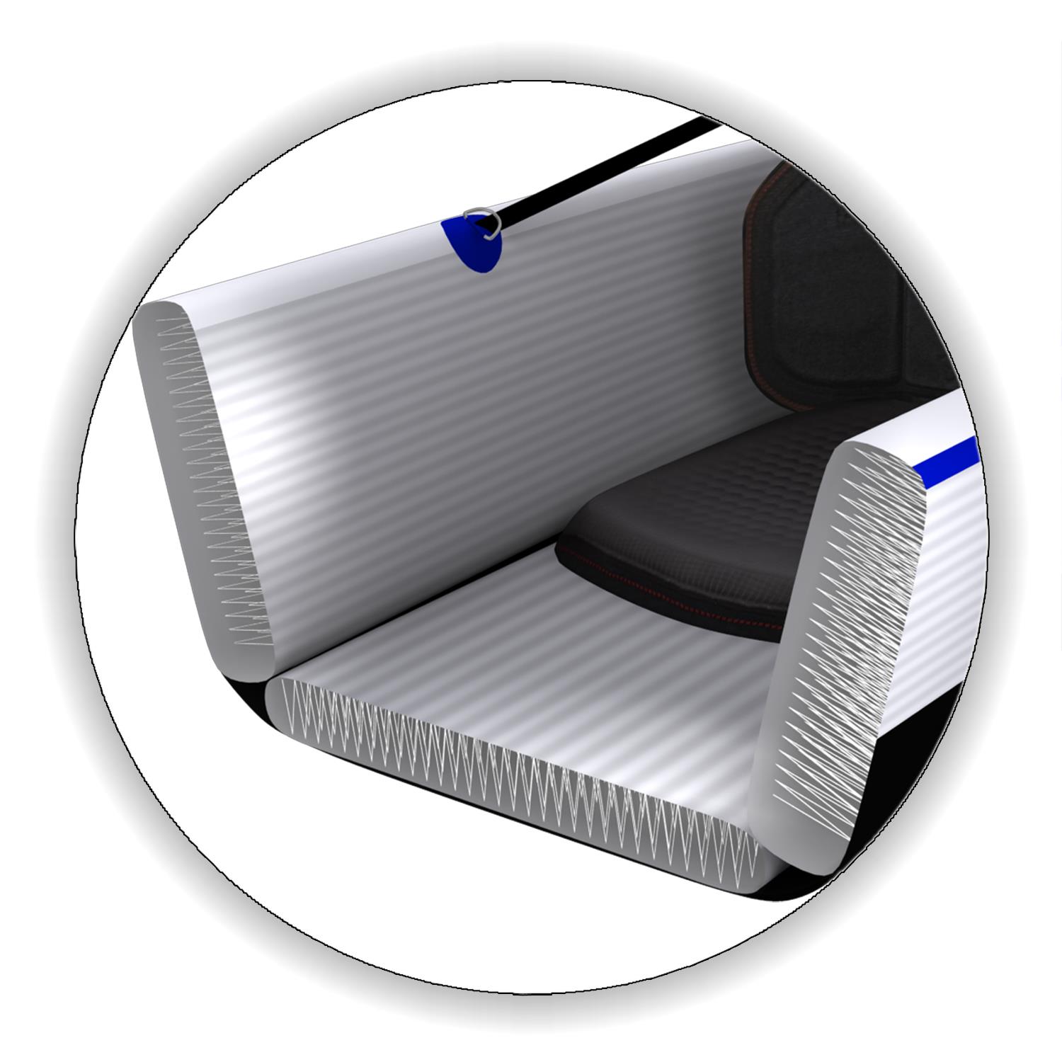 Allroundmarin Hartluft Single Kajak Force L 473cm grün rot gelb Aufblasbar